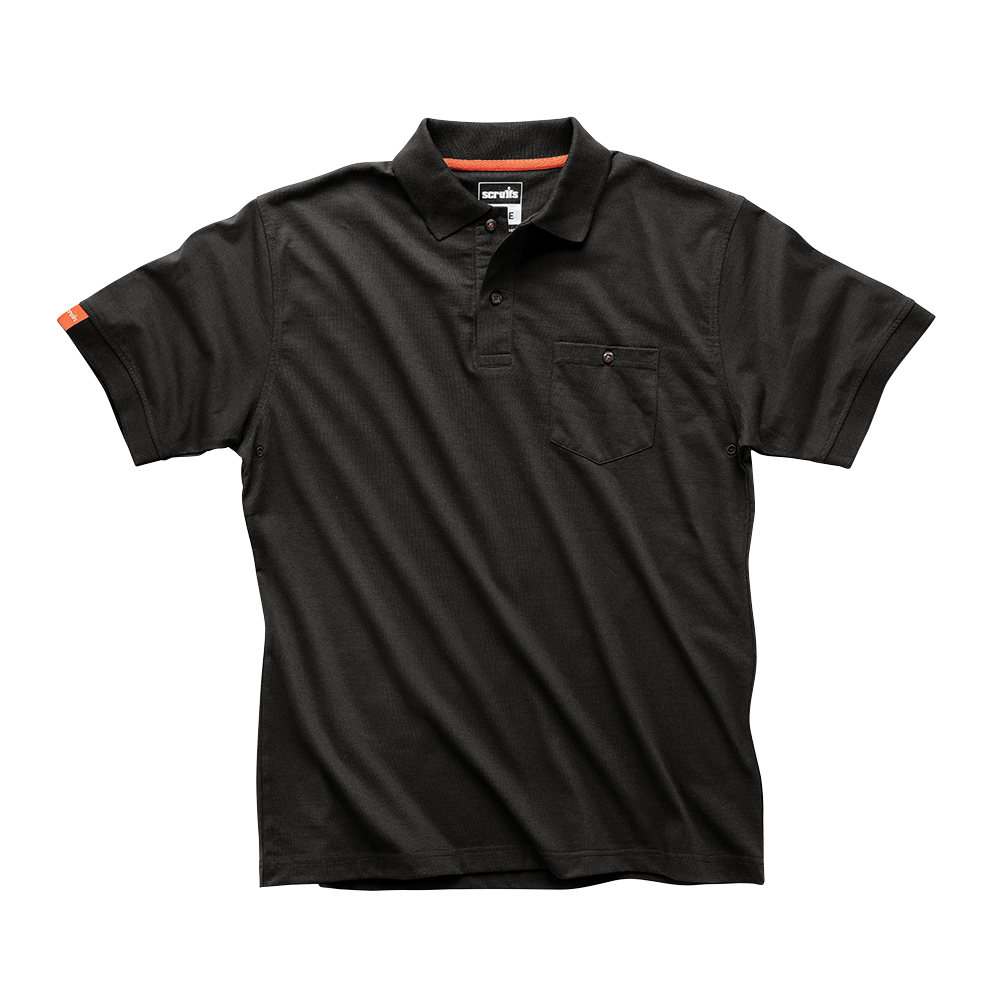 Polo noir Eco Worker - Taille XS