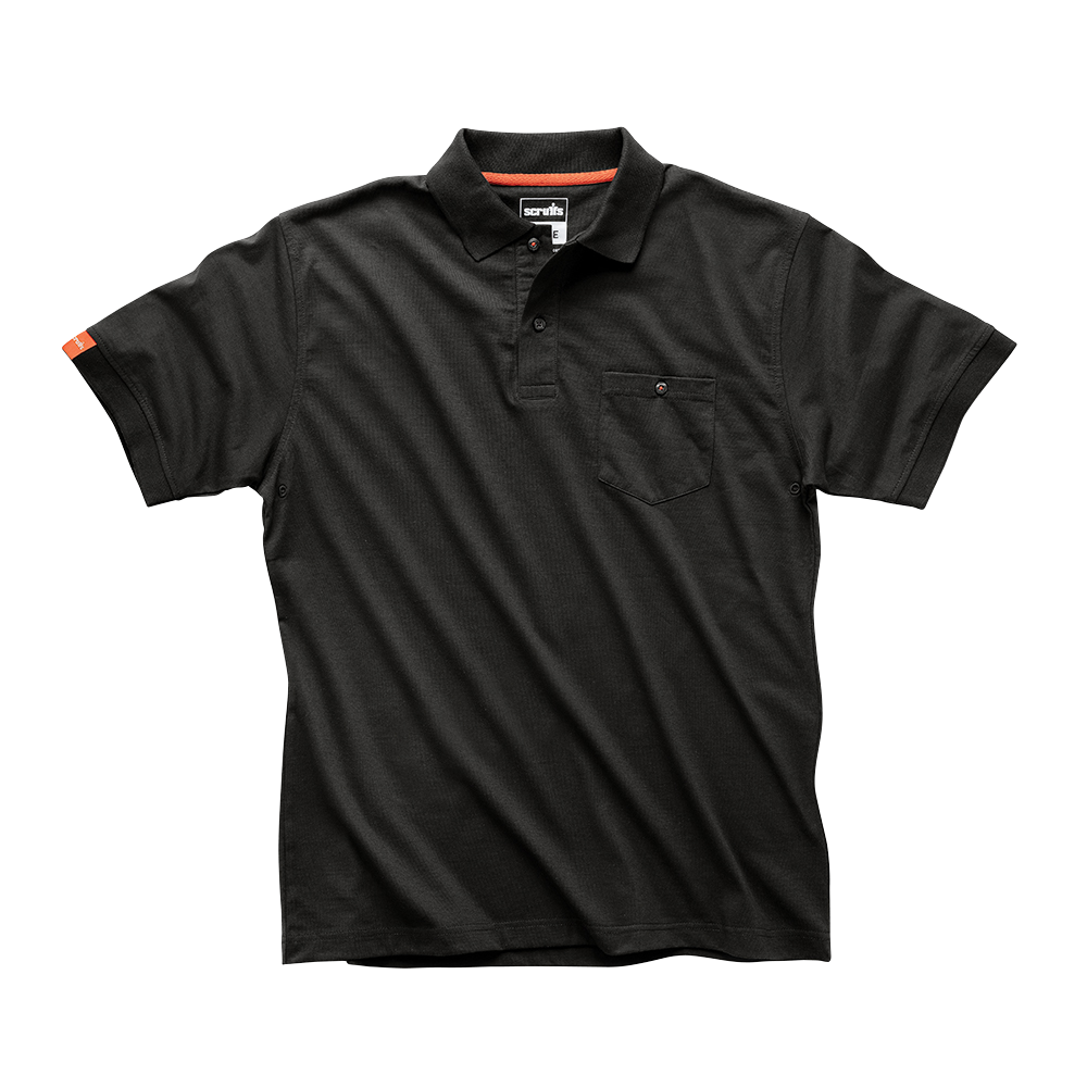 Polo noir Eco Worker - Taille L