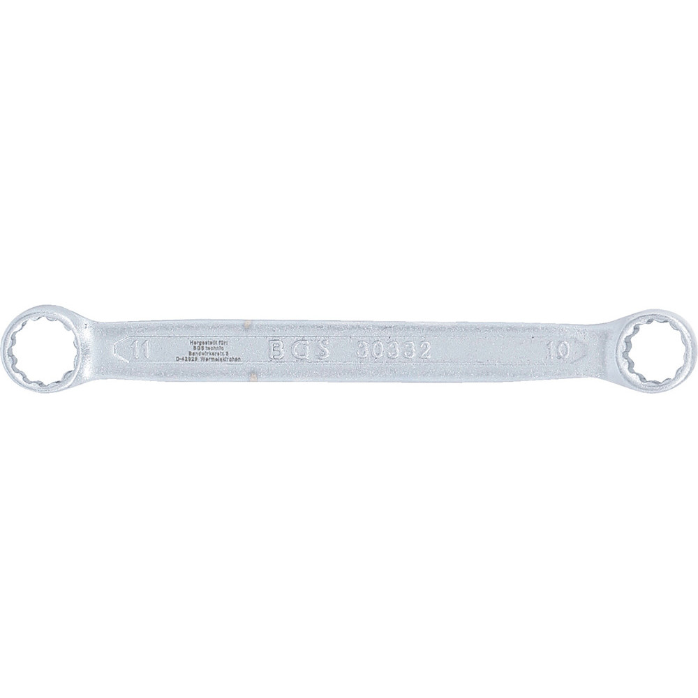 Clé polygonales double embouts - extra plate - 10 x 11 mm