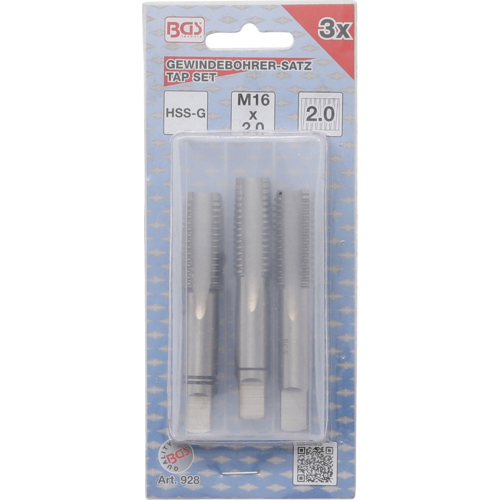 Jeu de 2 tarauds de m16 x 2.00 mm