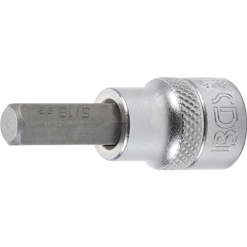 QUARKZMAN - Jeu De 6 Douilles 6 Pans Creux 1/4 - 10 Mm - Acier Chrome Vanadium - Pour Réparation Auto Et Bricolage