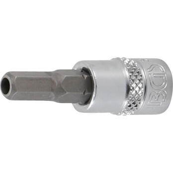 Jeu de douilles à embouts - Empreinte carré femelle 6,3 mm (1/4") - six pans femelle avec alésage 2 - 7 mm - 8 pièces