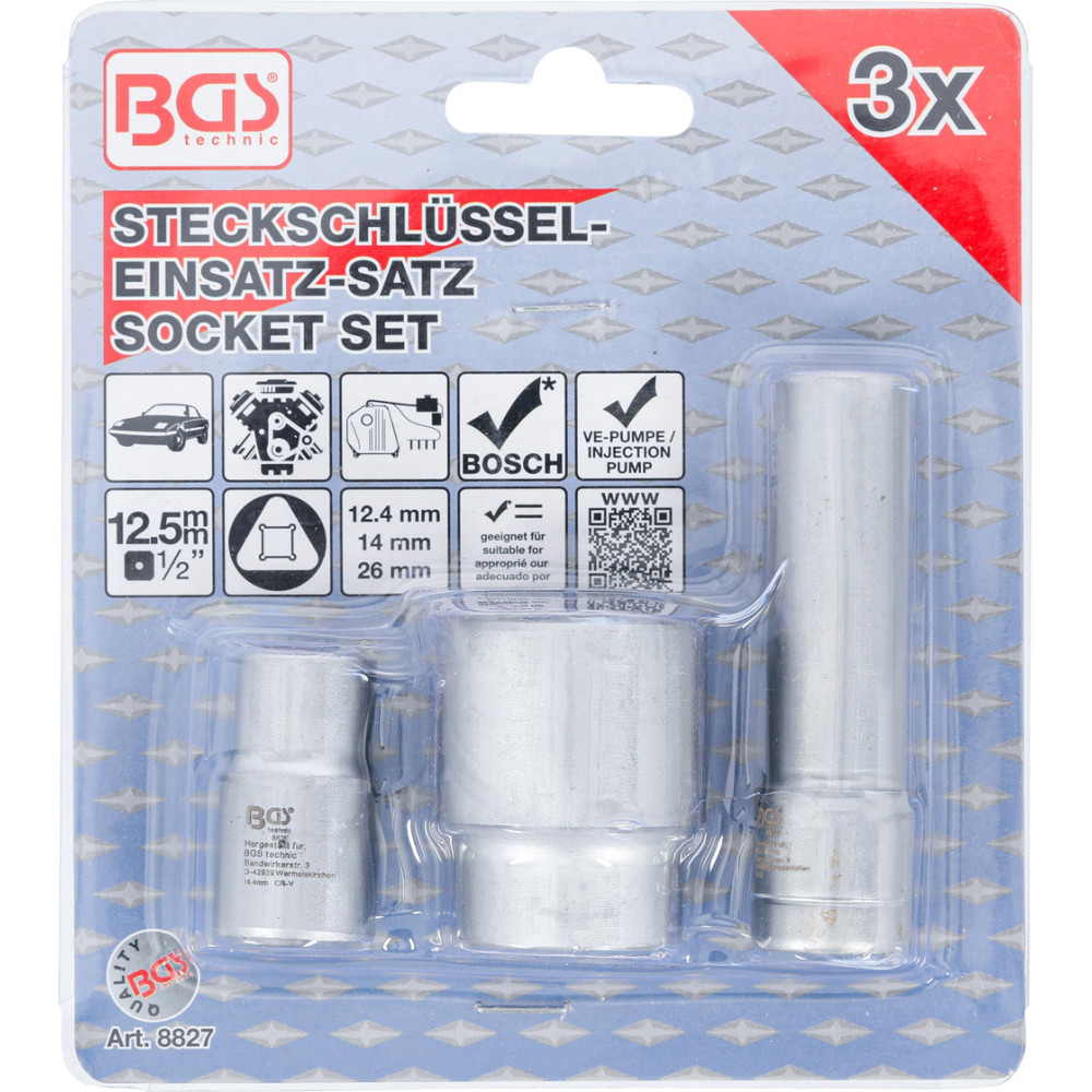 Jeu de douilles pour pompes Bosch VE