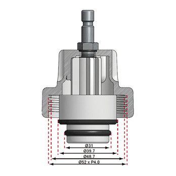 Adaptateur no 10 pour art. 8027, 8098 - pour BMW