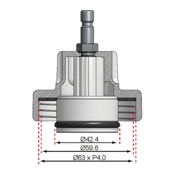 Adaptateur no 13 pour art. 8027, 8098 - pour Chrysler, Mercedes-Benz