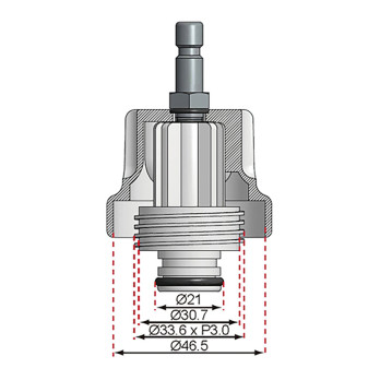 Adaptateur no 19 pour art. 8027, 8098 - pour Toyota