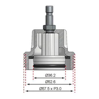 Adaptateur no 8 pour art. 8027, 8098 - pour VW