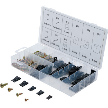 Assortiment d’agrafes et vis de carrosserie - 170 pièces