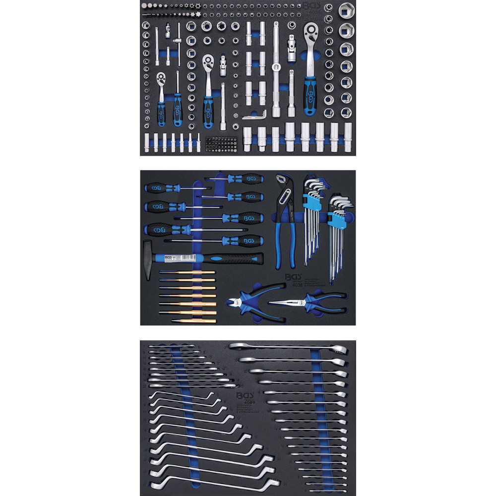 Servante d'atelier - 7 tiroirs - avec 263 outils