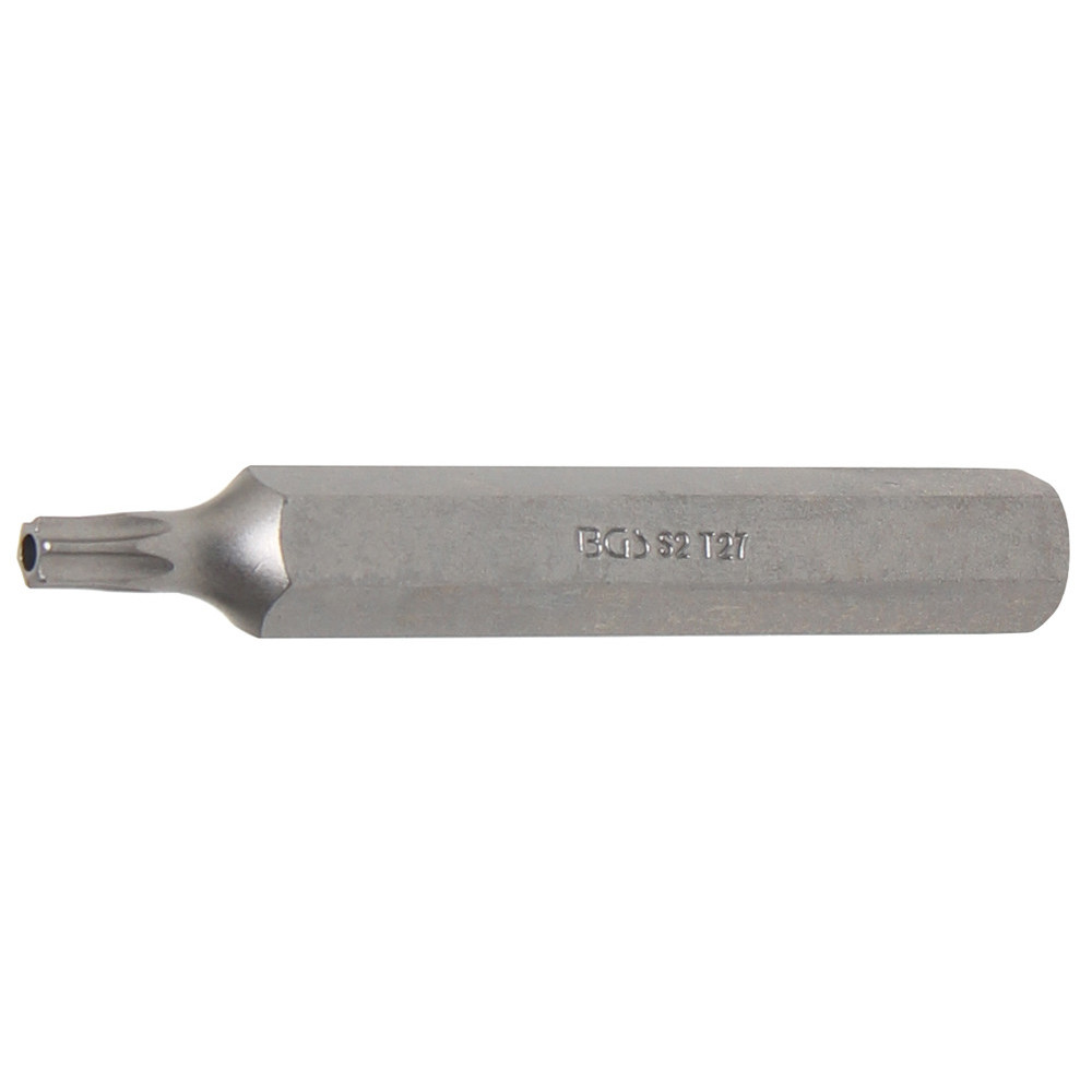 Embout - longueur 75 mm - 10 mm (3/8") - profil T (pour Torx) avec perçage T27