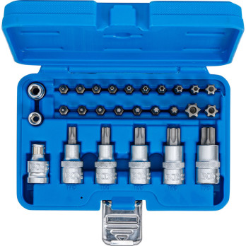 Jeu d’embouts et de douilles à embouts - 12,5 mm (1/2") - profil T (pour Torx) - 27 pièces