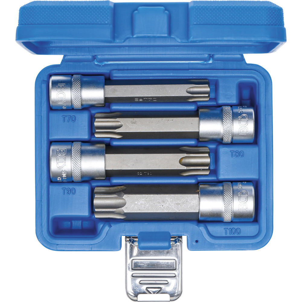 Jeu De Douilles Torx Master 34 Pièces - Acier S2 Traité Thermiquement - 1/4", 3/8", 1/2" - Coffret HORUSDY