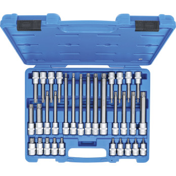 Jeu de douilles à embouts - 12,5 mm (1/2") - Profil TP (pour Torx Plus) TP20 - TP70 - 32 pièces