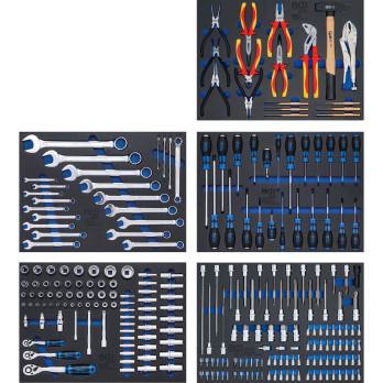 Servante d'atelier - 7 tiroirs - avec 246 outils