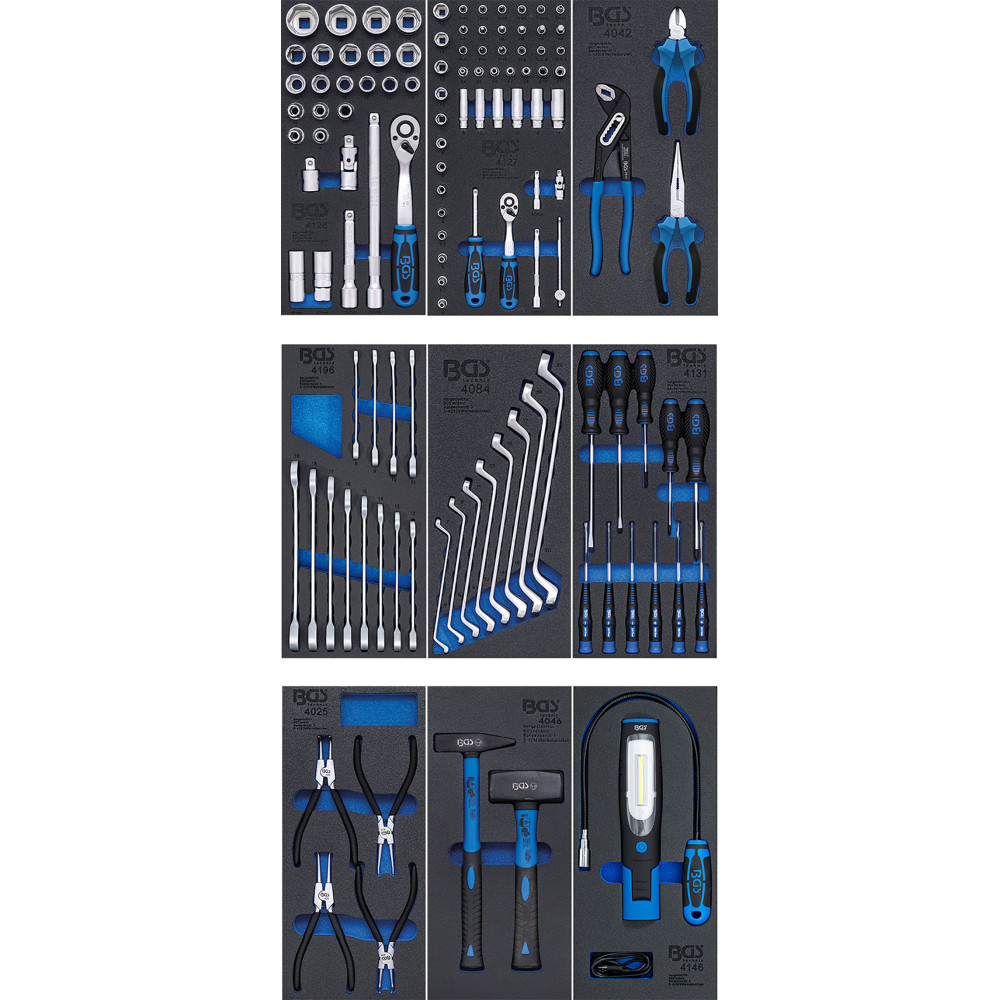 Servante d'atelier - 7 tiroirs - avec 120 outils