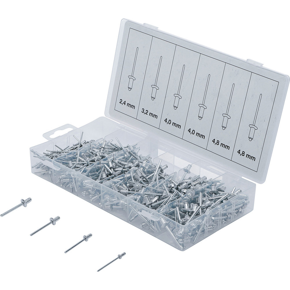 Assortiment de rivets pop - aluminium - 2