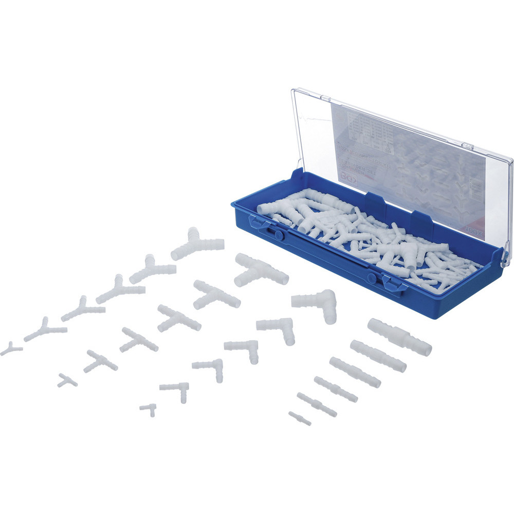 Assortiments de connecteurs de tuyau - résiste aux carburants - 100 pièces