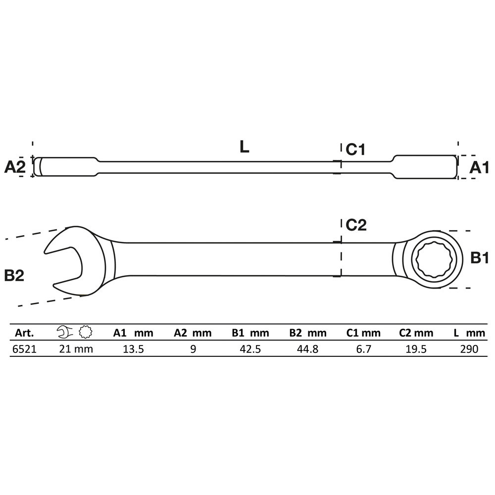 Pince pour circlips - coudée - pour circlips extérieurs - 250 mm