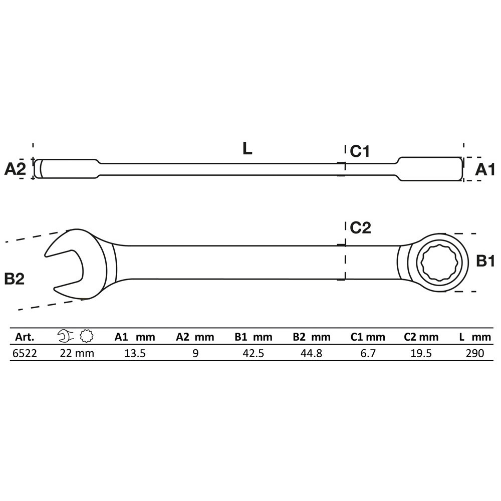 Pince pour circlips - droite - pour circlips extérieurs - 250 mm