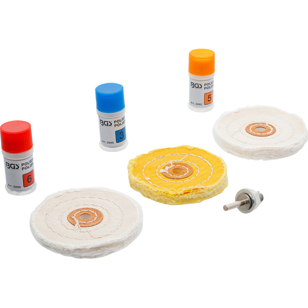 Kit de polissage pour métal doux - 7 pièces