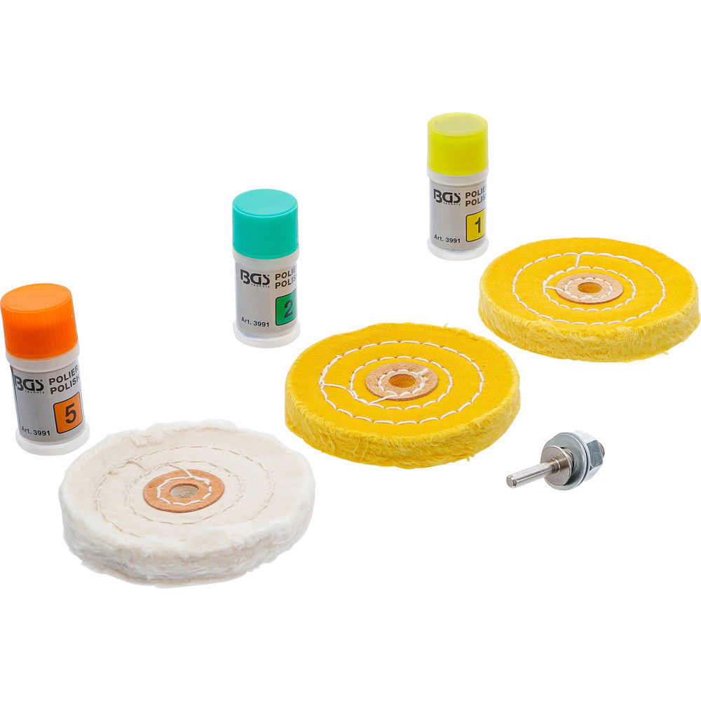 Kit de polissage pour métal dur - 7 pièces