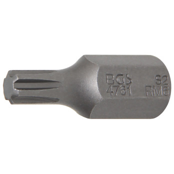 Embout - 10 mm (3/8") - profil cannelé (pour RIBE) M6