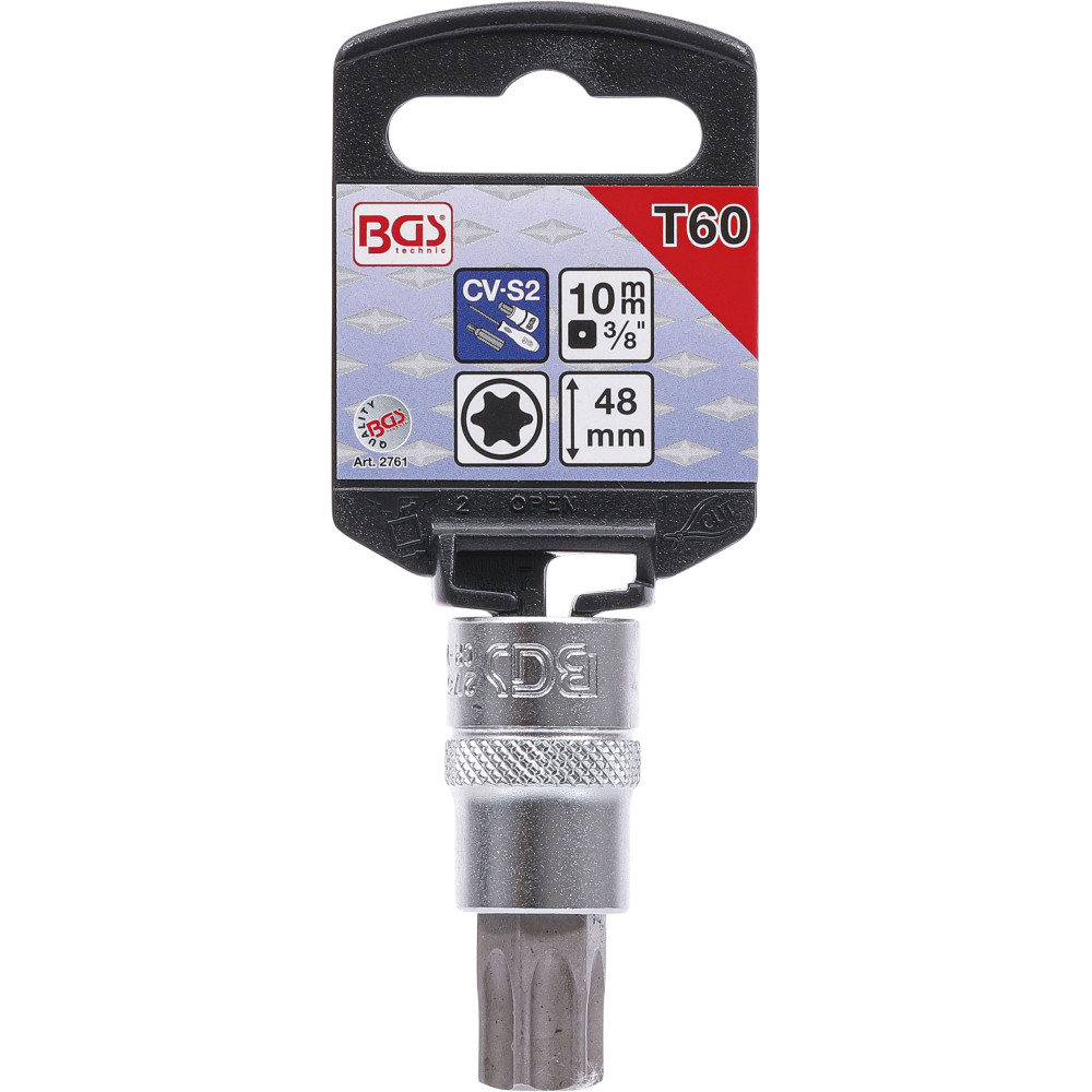 Douille à embouts - 10 mm (3/8") - profil T (pour Torx) T60