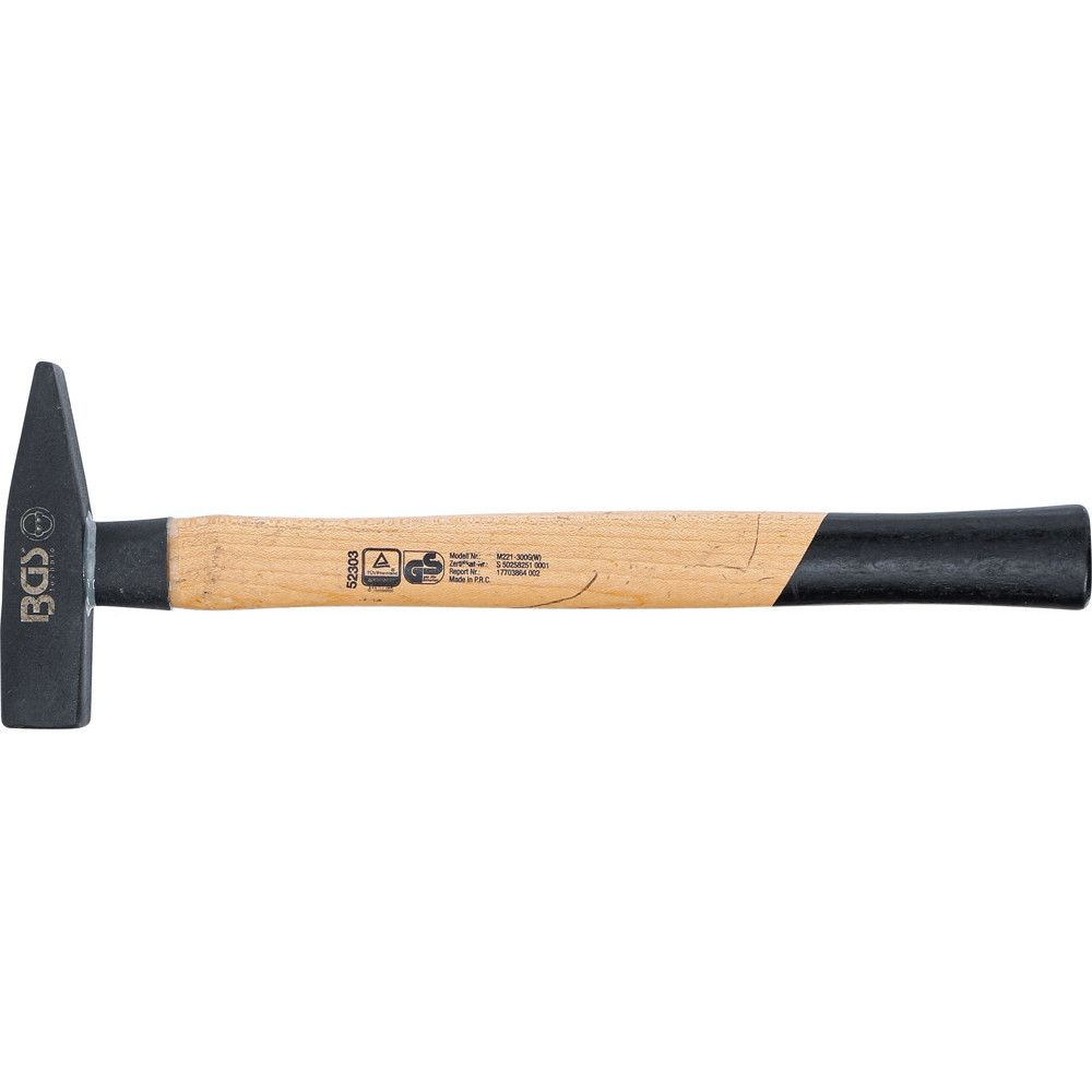 Marteau mécanicien - manche hickory - DIN 1041 - 300 g