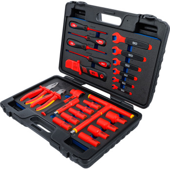 Caisse à outils pour clés à douilles VDE - 26 pièces