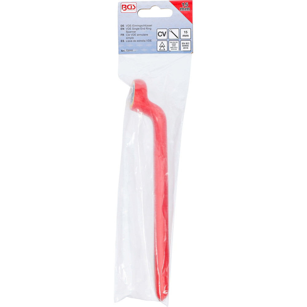 Clé à œil Coudée WEDO 27mm - Longueur 400mm, Acier 40CRV Haute Résistance, Surface Noire