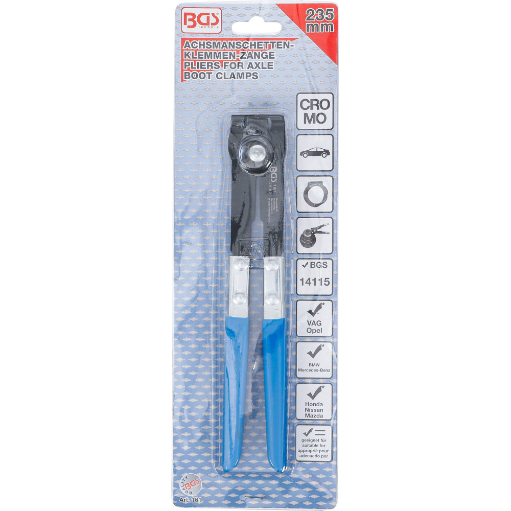 BGS 70327 - Jeu De 10 Colliers Pour Soufflet D'essieu En Acier Inoxydable - Largeur 7 Mm, Serrage 20-50 Mm - Pour Arbres De Transmission, Industrie, Flexibles