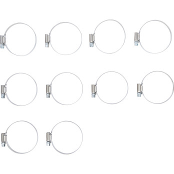 Colliers - inoxydable - 8 x 12 mm - 10 pièces