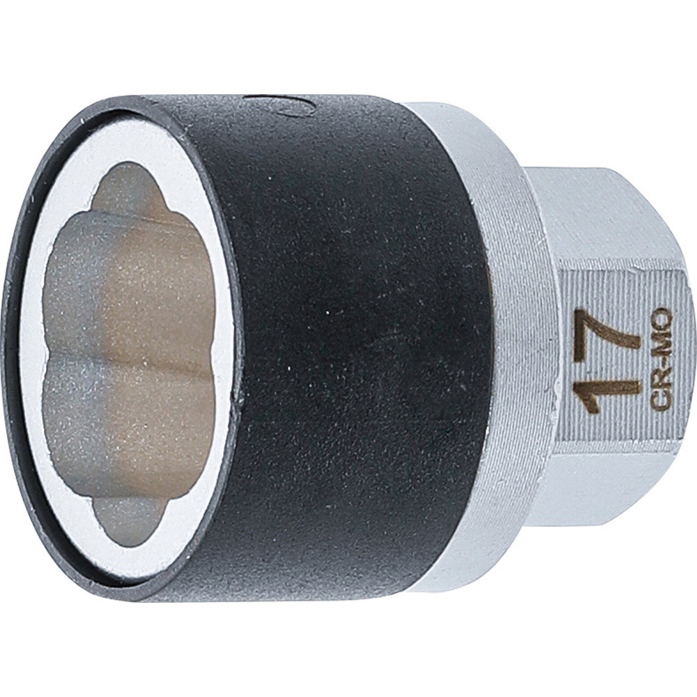 Douille spiralée/extracteur de vis - Empreinte six pans mâle 17 mm - 17 mm Douille spiralée/extracteur de vis - Empreinte six pans mâle 17 mm - 17 mm