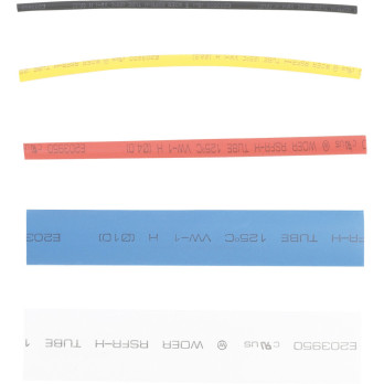 Assortiment de gaines thermo-rétractables - couleurs - 100 pièces