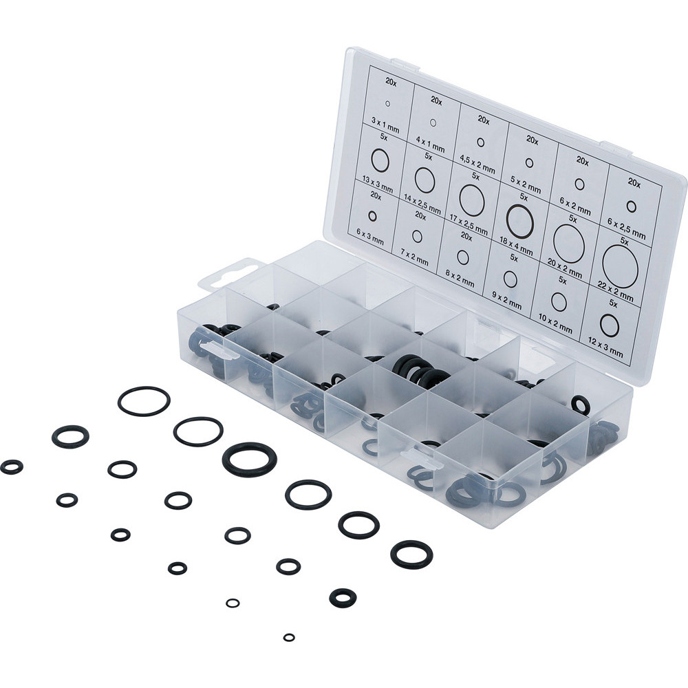 Assortiment de joints toriques - Ø 3 - 22 mm - 225 pièces