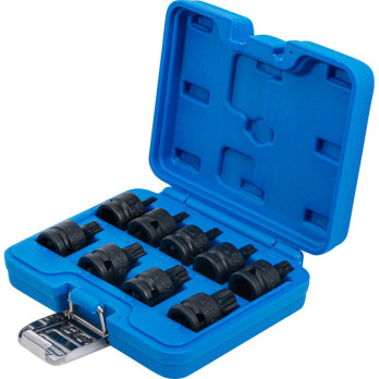 Douille à embouts à choc - 12,5 mm (1/2") - denture multiple intérieure (pour XZN) M4 - M16 - 9 pièces