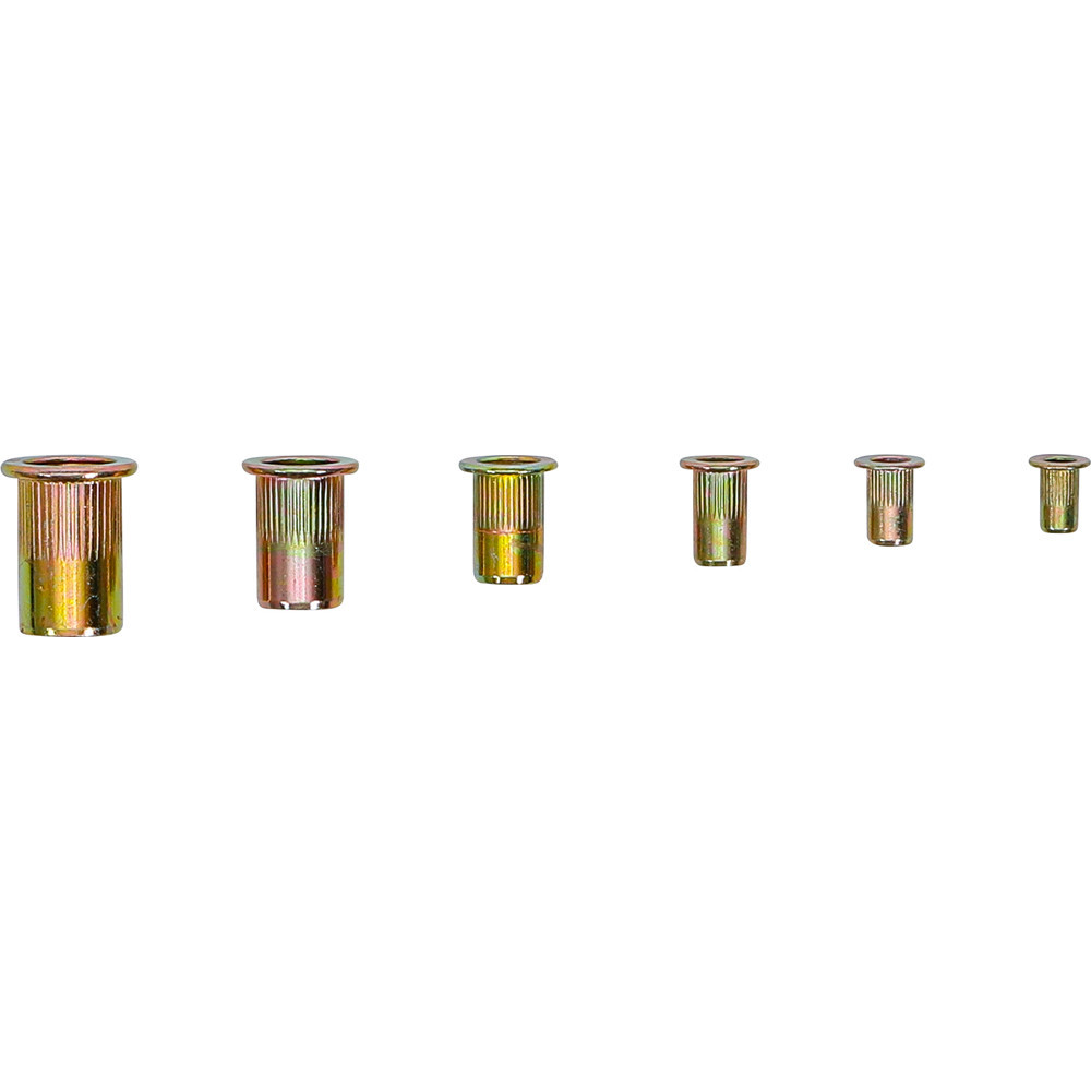 Assortiment d’écrous rivets - acier galvanisé - 150 pièces