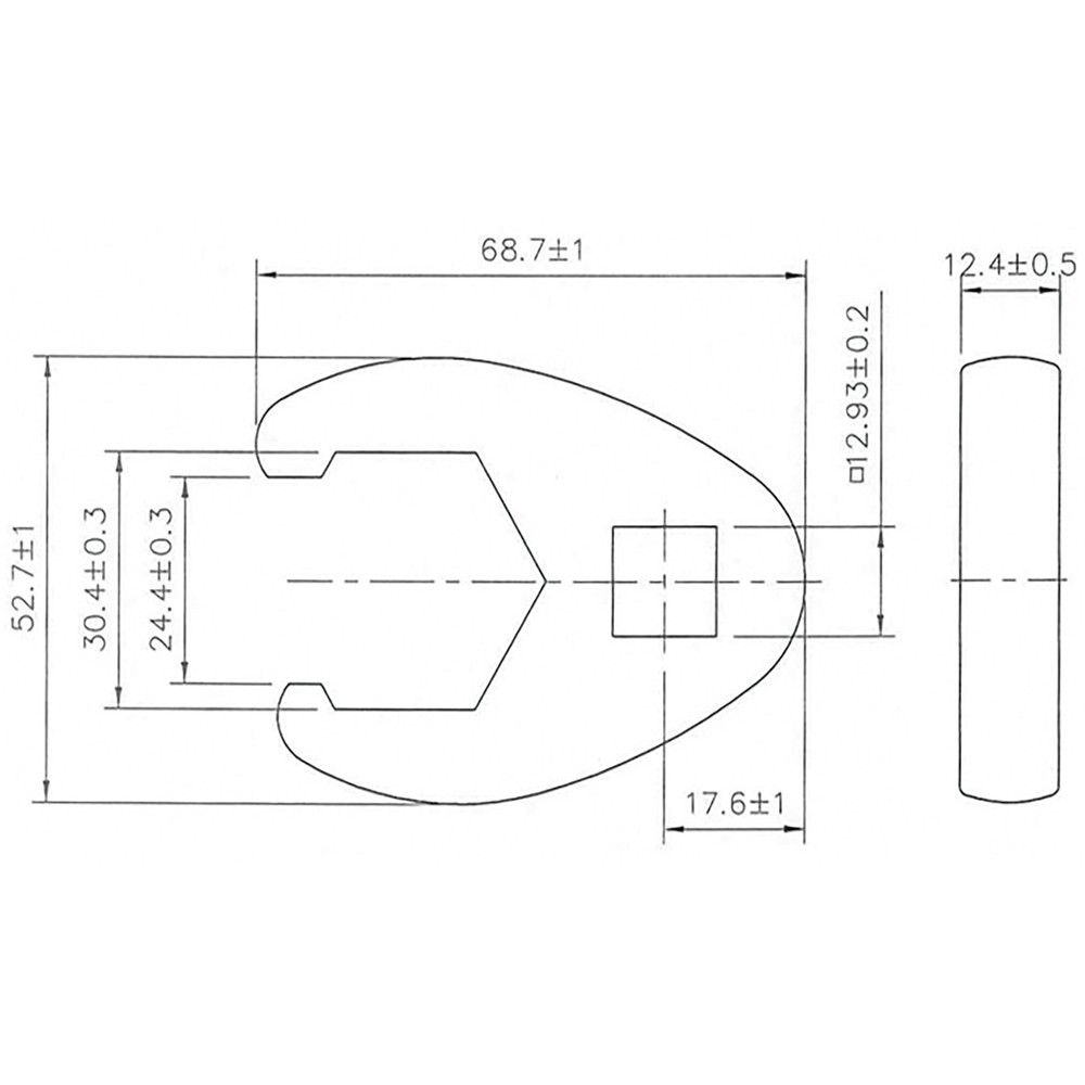 Clé col de cygne - 12,5 mm (1/2) - 30 mm| La mécanique à prix discount