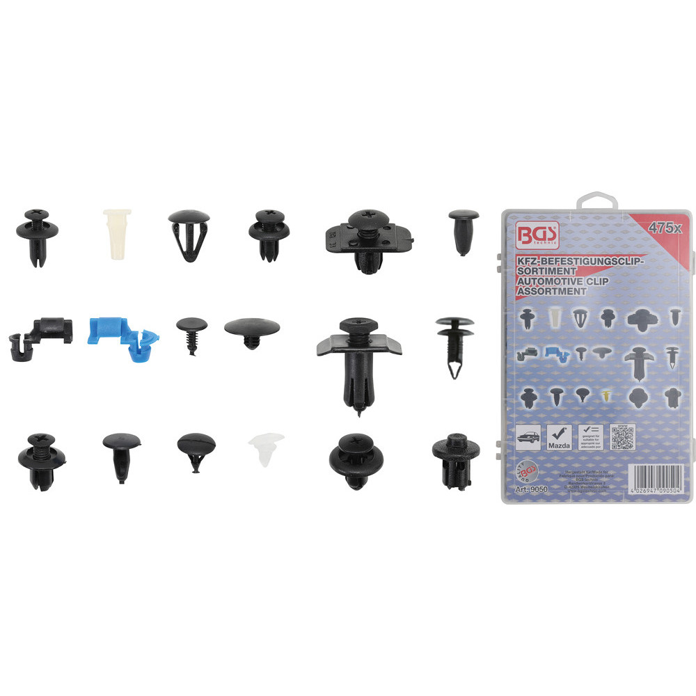 Assortiment de clips de fixation automobiles pour Mazda - 475 pièces