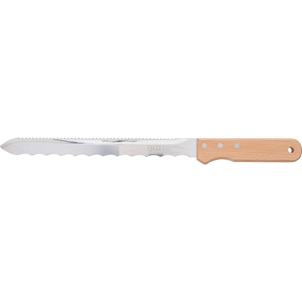 Couteau pour découpe d'isolation - 420 mm - Poignée en bois