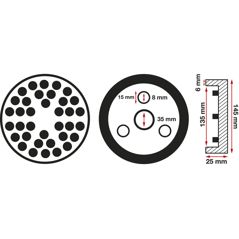 Tampon caoutchouc - pour pont élévateur - Ø 145 mm