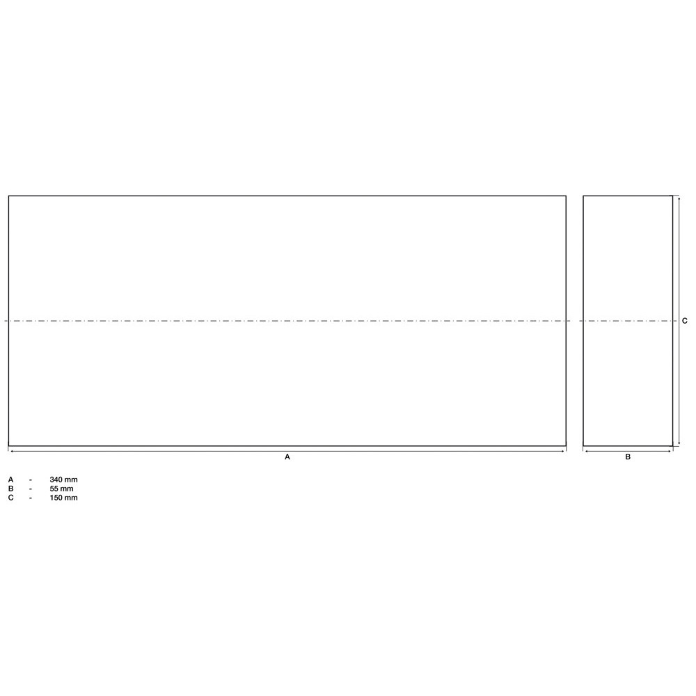 Bloc de protection - pour pont élévateur - 340 x 150 x 55 mm