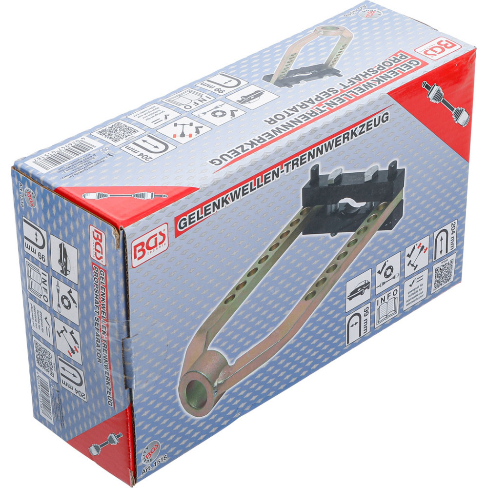 BGS 1518 Repousse Cardans Arrache - Outil 204 X 99 Mm Pour Joints Homocinétiques