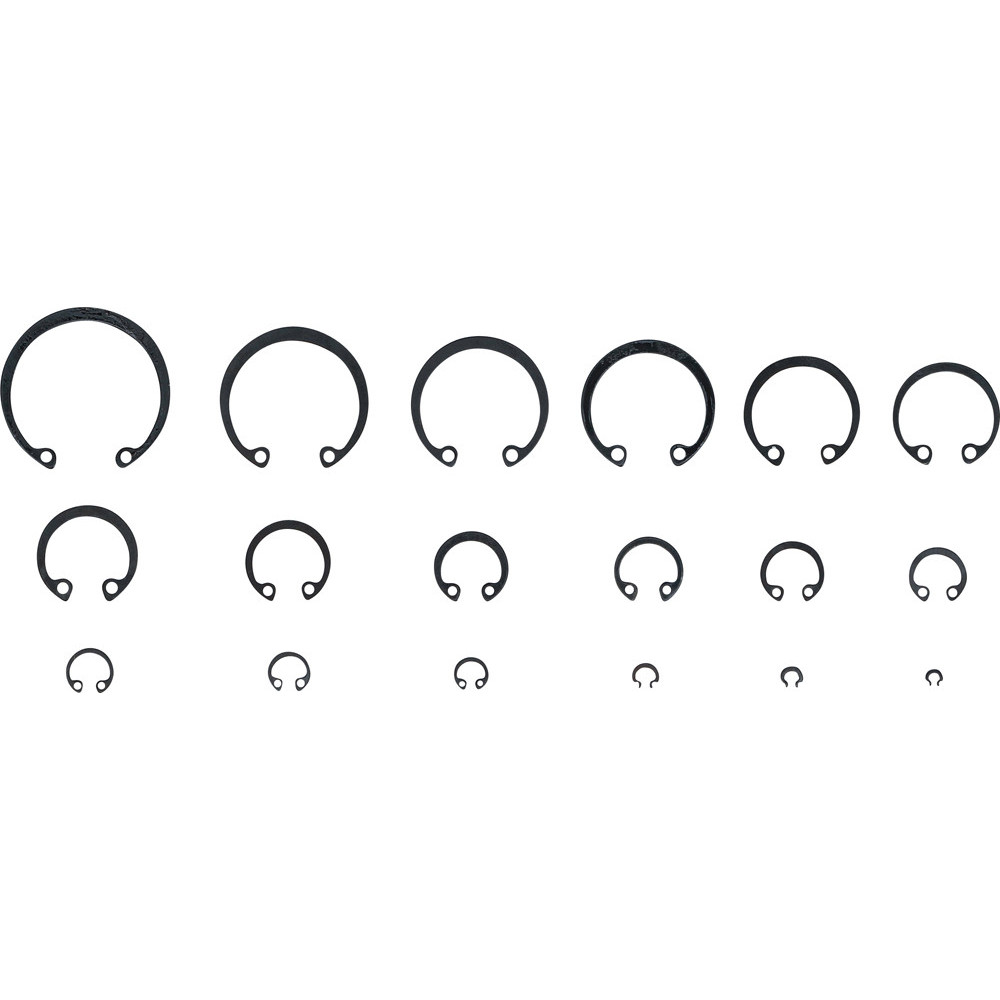 Assortiment de circlips intérieurs - Ø 3 - 32 mm - 300 pièces