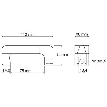 Crochet d'extracteur d’injecteur - 13 mm