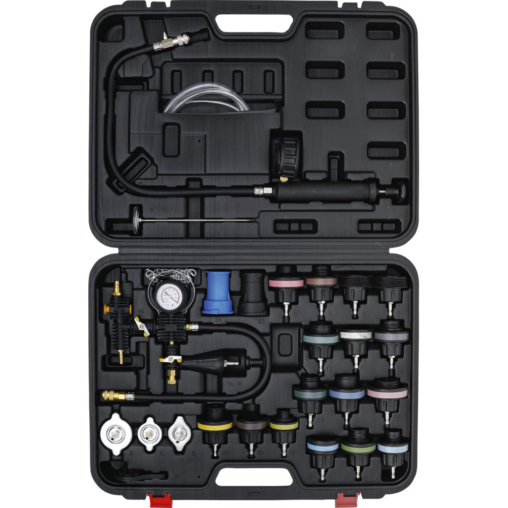 Testeur de circuit de refroidissement avec système de remplissage - 27 pièces