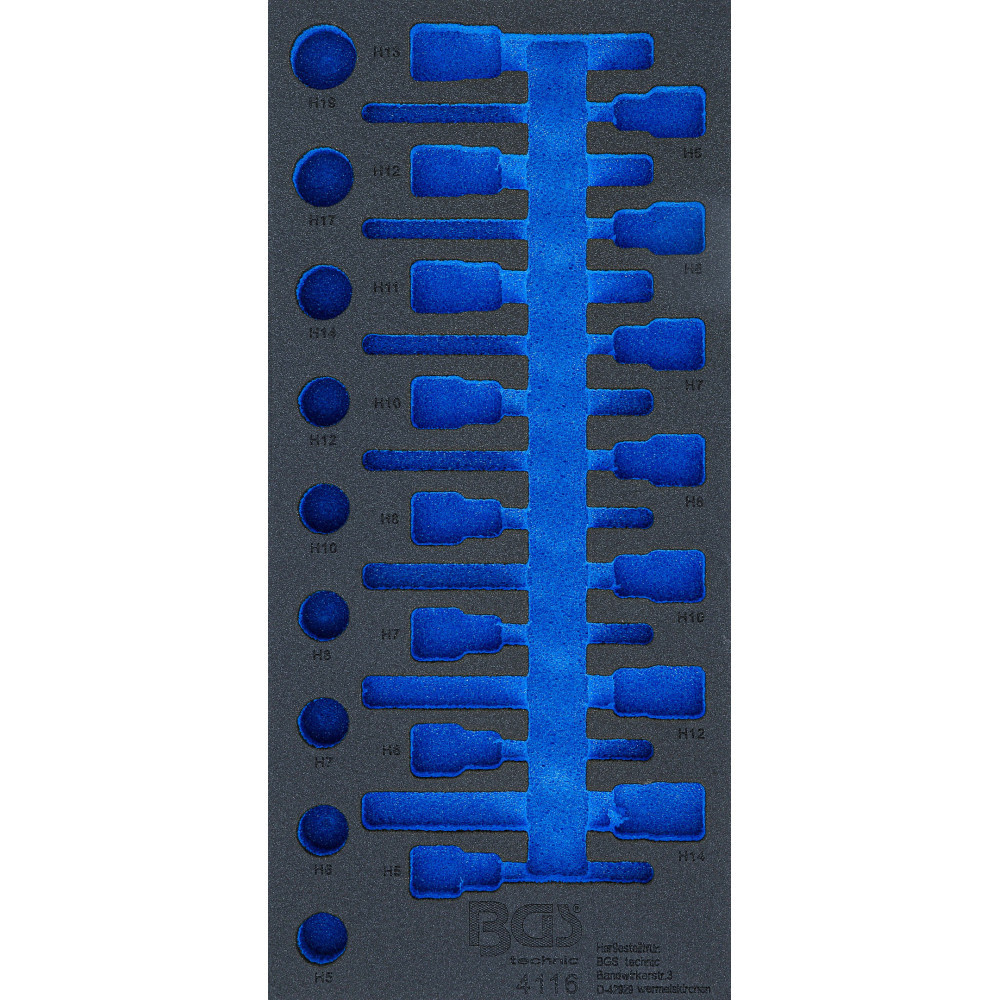 Insert de servante d’atelier 1/3 - vide - pour art. 4116 Insert de servante d’atelier 1/3 - vide - pour art. 4116