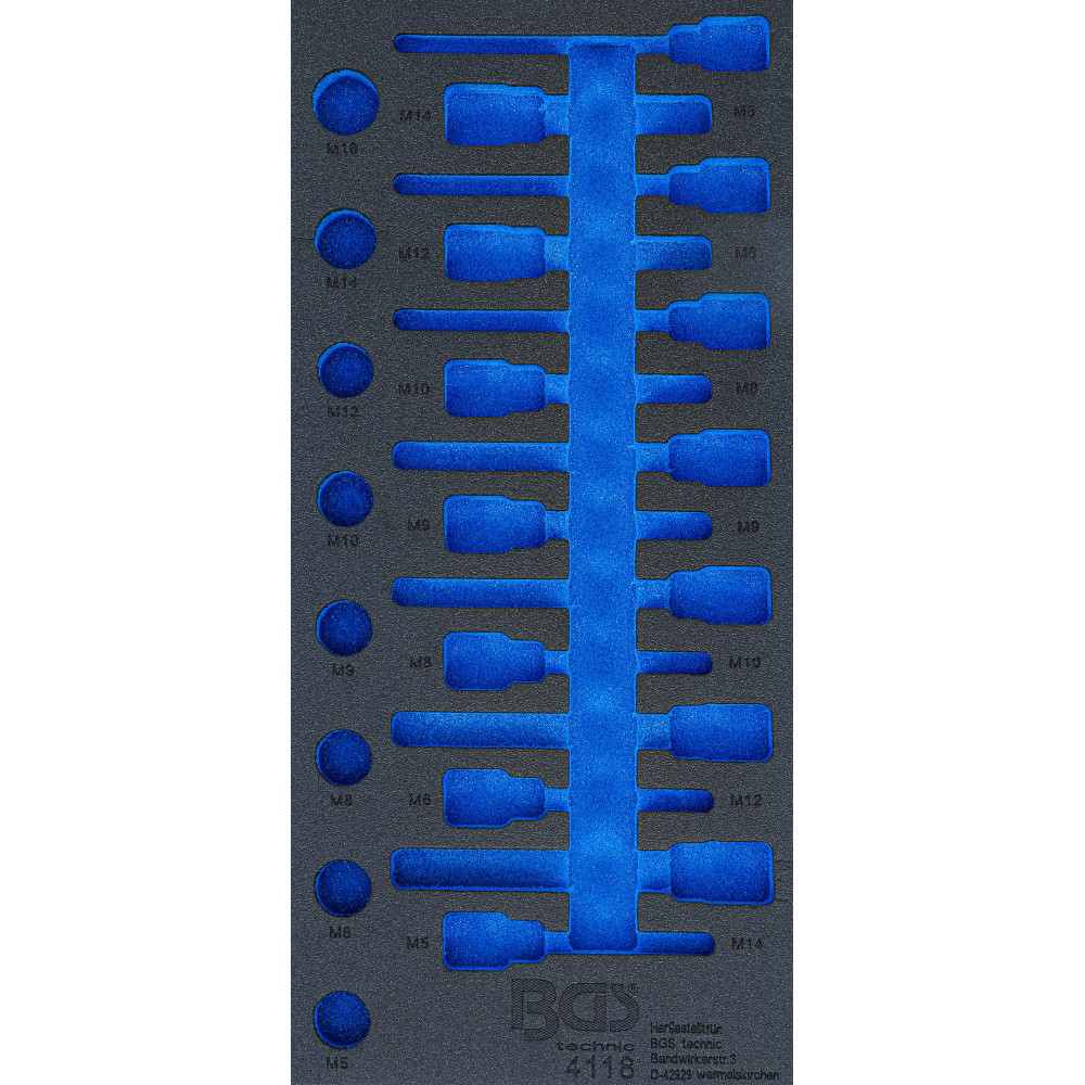 Insert de servante d’atelier 1/3 - vide - pour art. 4118 Insert de servante d’atelier 1/3 - vide - pour art. 4118
