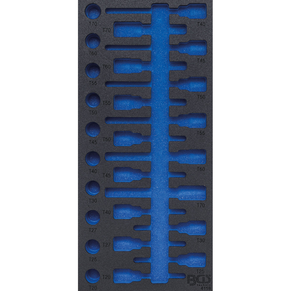 Insert de servante d’atelier 1/3 - vide - pour art. 4119 Insert de servante d’atelier 1/3 - vide - pour art. 4119