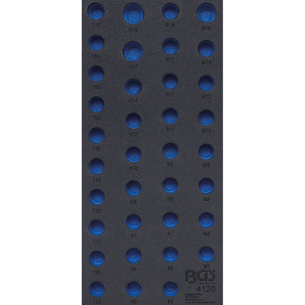 Insert de servante d’atelier 1/3 - vide - pour art. 4120 Insert de servante d’atelier 1/3 - vide - pour art. 4120